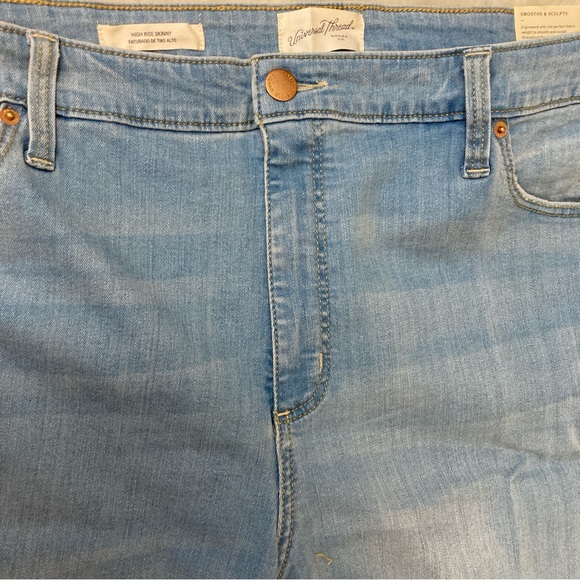 Universal Thread High Rise Skinny Smooth Sculpt Jeans NEW 22W - Picture 7 of 10